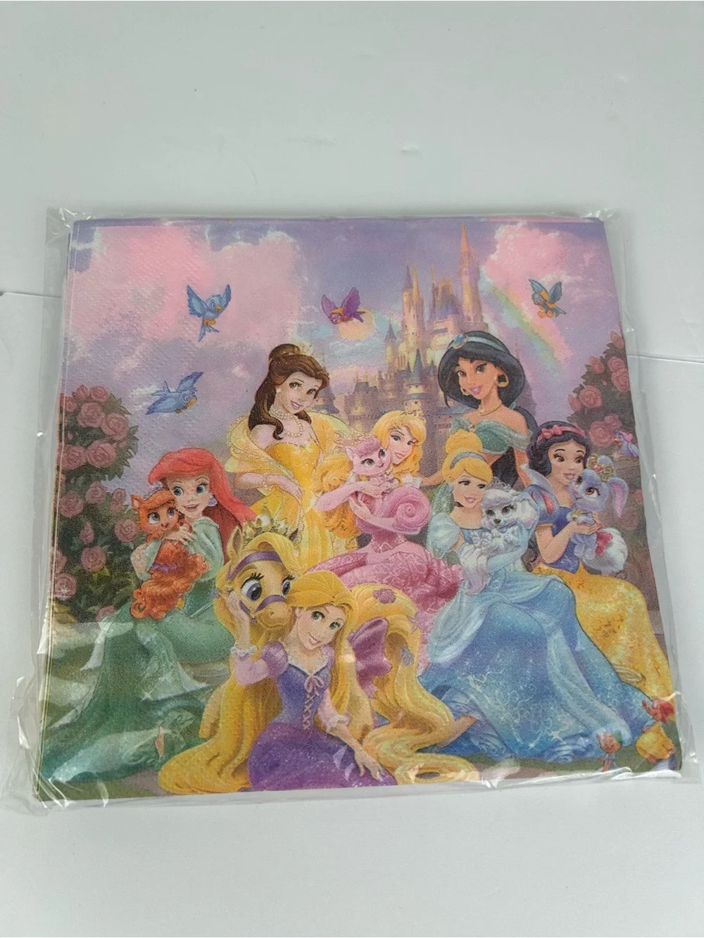 Disney Princess Birthday Party Supplies Lot 41 Pc Plates Napkins Tablecloth New